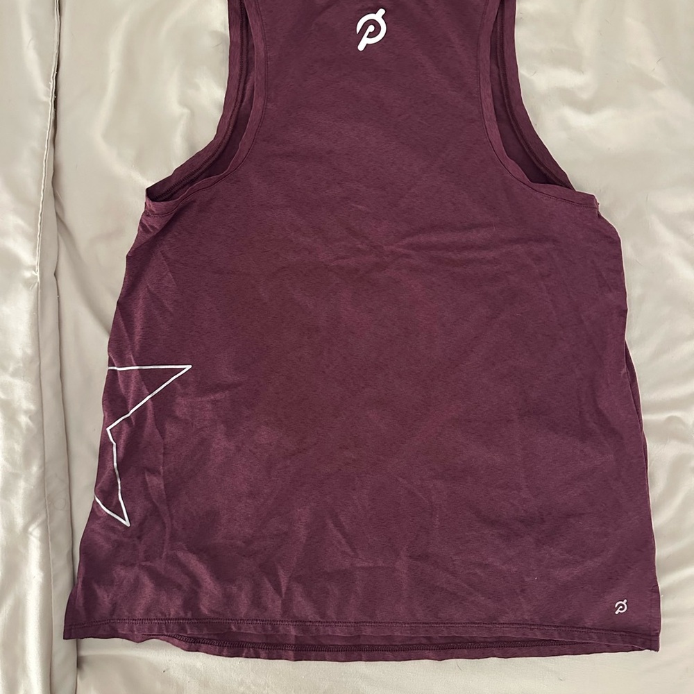 Peloton Maroon Sleeveless Top